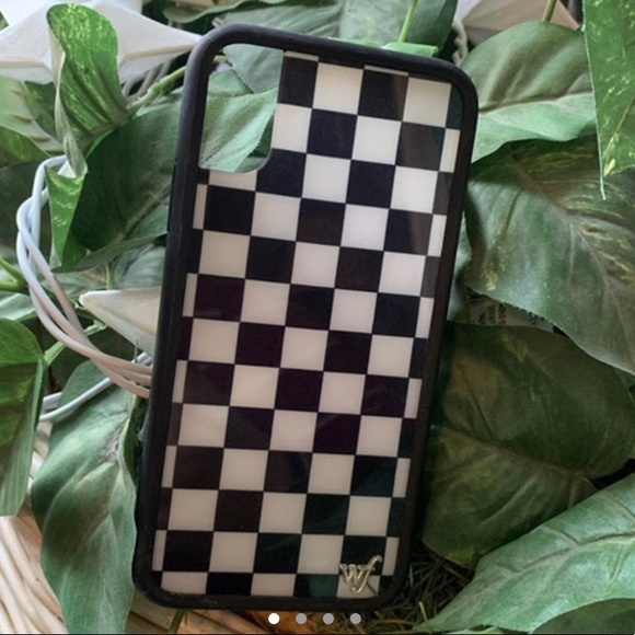 checkered wildflower iphone x case - Picture 1 of 4